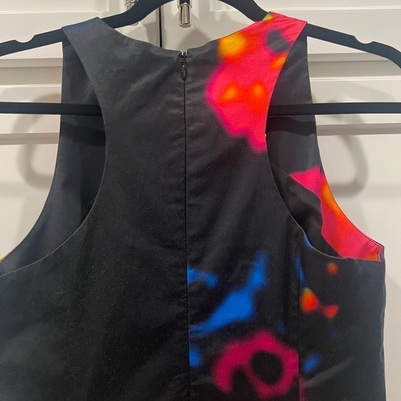 NWT!! Milly New York Rosette A-line Mini Dress. Size 4. Beautiful vibrant print. - Picture 6 of 11